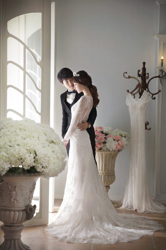 大裙擺韓式婚紗照高清大圖集合